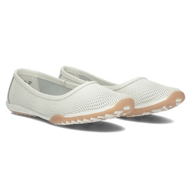Bailarinas de cuero Filippo DP3681 / 22 Wh blanco 3