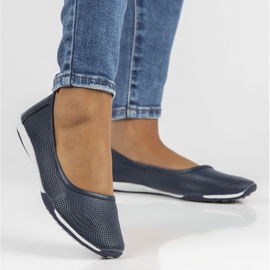 Bailarinas en piel Filippo DP3681/22 Nv azul marino 1