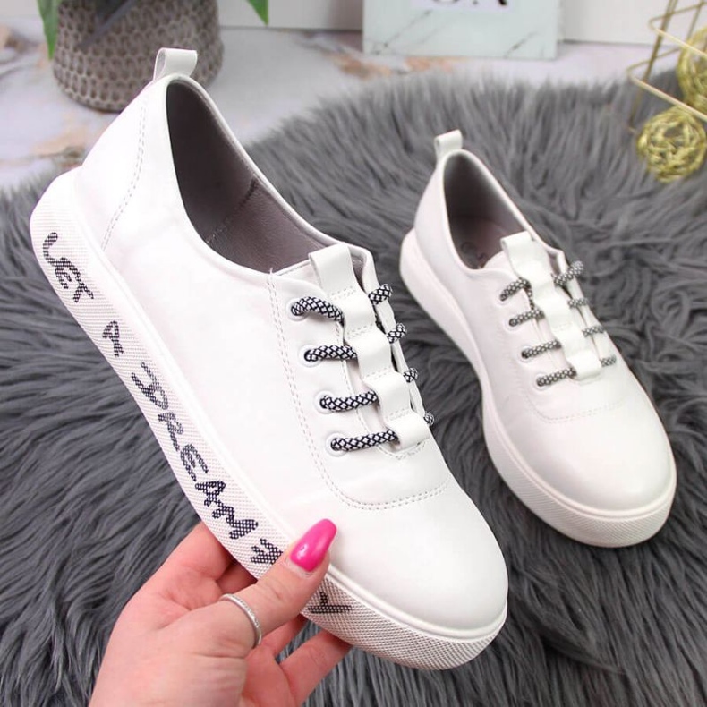 Zapatillas deportivas en la plataforma S. Barski W OLI145 blanco 1