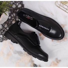 Zapatos sin cordones S. Bararski W OLI147 negro 2