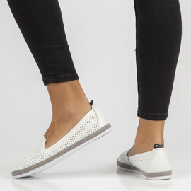 Zapatos de piel Filippo DP081/22 Wh blanco 7