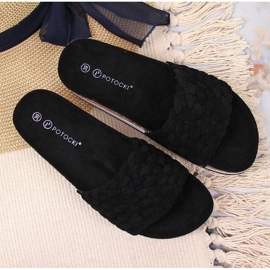 Zapatillas en la plataforma Potocki W WOL66A negro 3