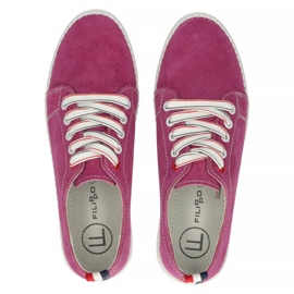 Zapatos de piel Filippo DP3507/22 Fh fucsia rosado 7
