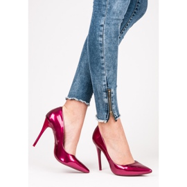Vices Stilettos metalizados de mujer rosado 5