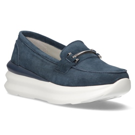 Zapatos de piel Filippo DP3504/22 Nv azul marino 3