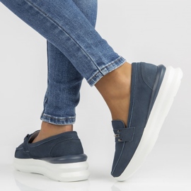 Zapatos de piel Filippo DP3504/22 Nv azul marino 5