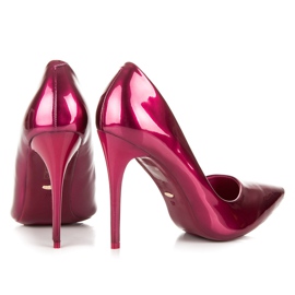 Vices Stilettos metalizados de mujer rosado 3