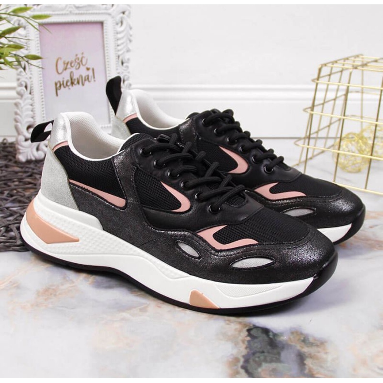 Vinceza W JAN91A zapatillas deportivas negro 2