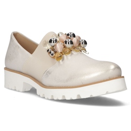 Zapatos de piel Filippo 166 / TR dorado 1