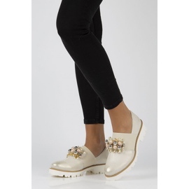 Zapatos de piel Filippo 166 / TR dorado 3