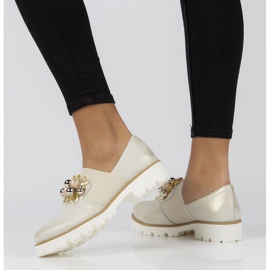 Zapatos de piel Filippo 166 / TR dorado 5