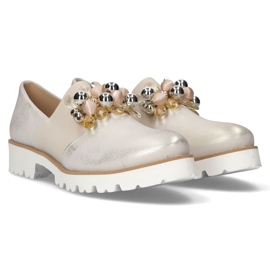 Zapatos de piel Filippo 166 / TR dorado 6
