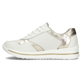 Zapatillas de cuero Filippo DP3544 / 22 Wh Go blanco 4