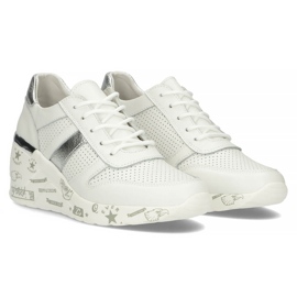 Zapatillas de cuero Filippo DP3550 / 22 Wh blanco 6