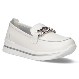 Zapatos de piel Filippo DP3555/22 Wh blanco 2