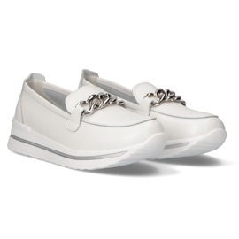 Zapatos de piel Filippo DP3555/22 Wh blanco 4