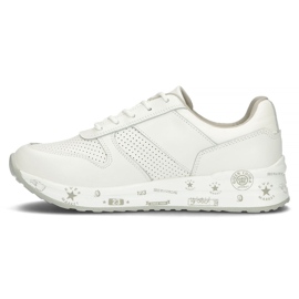 Zapatillas de cuero Filippo DP3542 / 22 Wh blanco 5