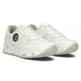 Zapatillas de cuero Filippo DP3542 / 22 Wh blanco 6