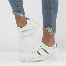 Zapatillas de cuero Filippo DP3549 / 22 Wh blanco 8