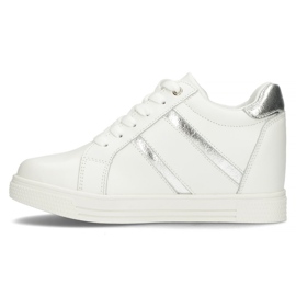 Zapatillas de cuero Filippo DP3549 / 22 Wh blanco 5