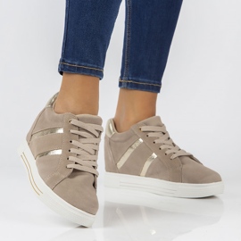 Zapatillas de cuero Filippo DP3549 / 22 Be beige 1