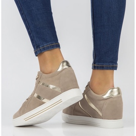 Zapatillas de cuero Filippo DP3549 / 22 Be beige 3