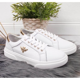 Zapatos de piel con plataforma Vinceza W JAN119B blanco 2 Zapatos de piel con plataforma Vinceza W JAN119B blanco 2