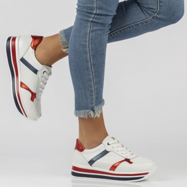 Zapatillas de cuero Filippo DP2004 / 22 Wh blanco 4