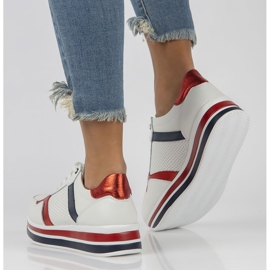 Zapatillas de cuero Filippo DP2004 / 22 Wh blanco 6