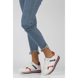 Zapatillas de cuero Filippo DP2004 / 22 Wh blanco 1