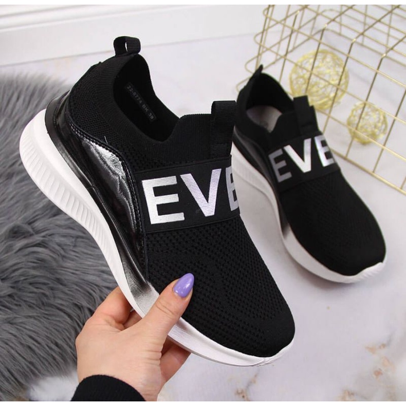 Zapatos calcetines slip on Vinceza W JAN122A negro 1 Zapatos calcetines slip on Vinceza W JAN122A negro 1