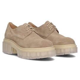 Zapatos ante Filippo 20099 taupe beige marrón 6