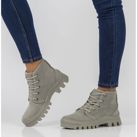 Zapatillas de cuero Filippo DBT3523 / 22 Gr gris 6