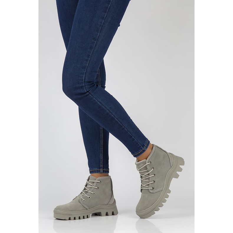 Zapatillas de cuero Filippo DBT3523 / 22 Gr gris 2