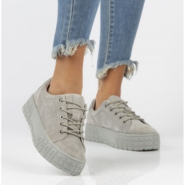 Deportivas de piel FILIPPO DP3527/22 Gr gris 1