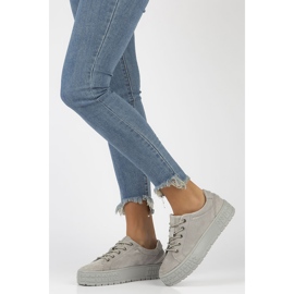 Deportivas de piel FILIPPO DP3527/22 Gr gris 7