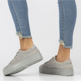 Deportivas de piel FILIPPO DP3527/22 Gr gris 2