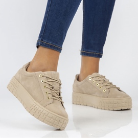 Deportivas de piel FILIPPO DP3527/22 Be beige 8