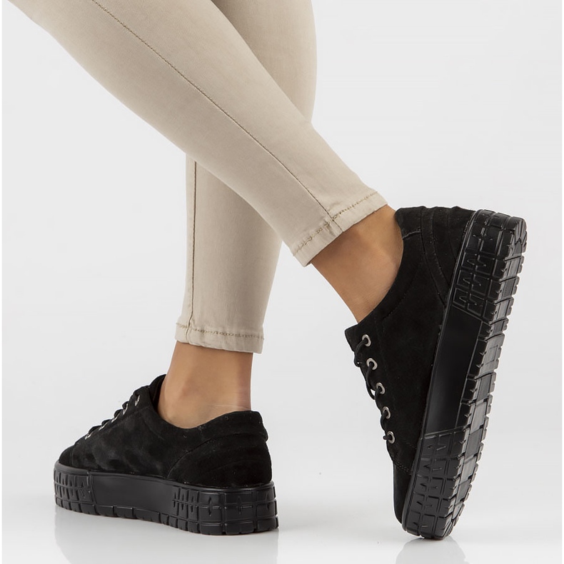 Deportivas de piel FILIPPO DP3527/22 Bk negro 1