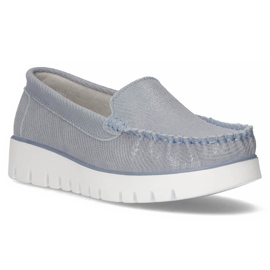 Mocasines de piel Filippo DP3534/22 Bl azul 1
