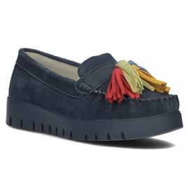 Zapatos de piel Filippo DP3535/22 Nv azul marino 4