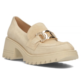 Zapatos de ante Filippo 20107 beige 3