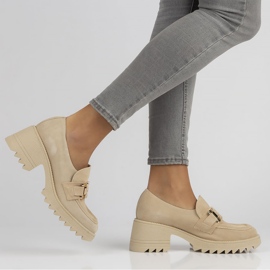Zapatos de ante Filippo 20107 beige 6