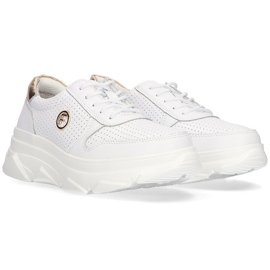 Zapatillas de cuero Filippo DP2138 / 22 Wh blanco 3