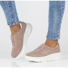 Zapatillas de cuero Filippo DP2138 / 22 Lt Pi rosa rosado 2