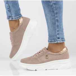 Zapatillas de cuero Filippo DP2138 / 22 Lt Pi rosa rosado 5