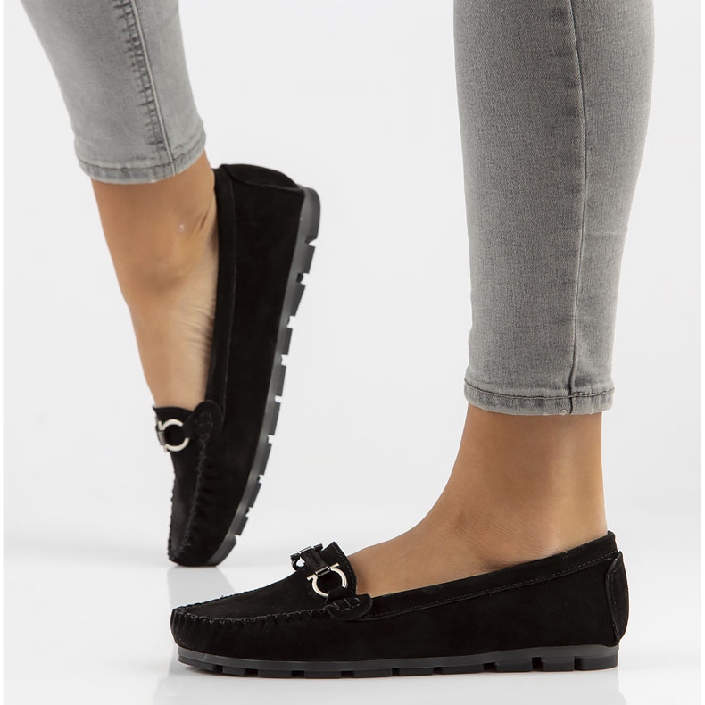 Mocasines de piel Filippo DP3613/22 Bk negro 1