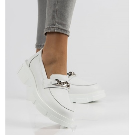 Zapatos de piel Filippo DP3221/22 Wh blanco 6