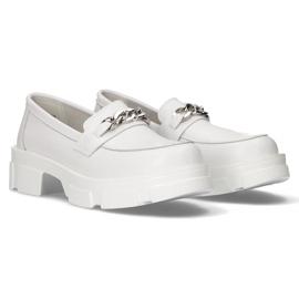 Zapatos de piel Filippo DP3221/22 Wh blanco 4