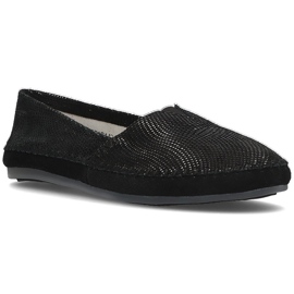 Zapatos de cuero Filippo DP031/22 Bk negro 1